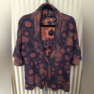 Axcess Reverse Knit Patterned Cardigan